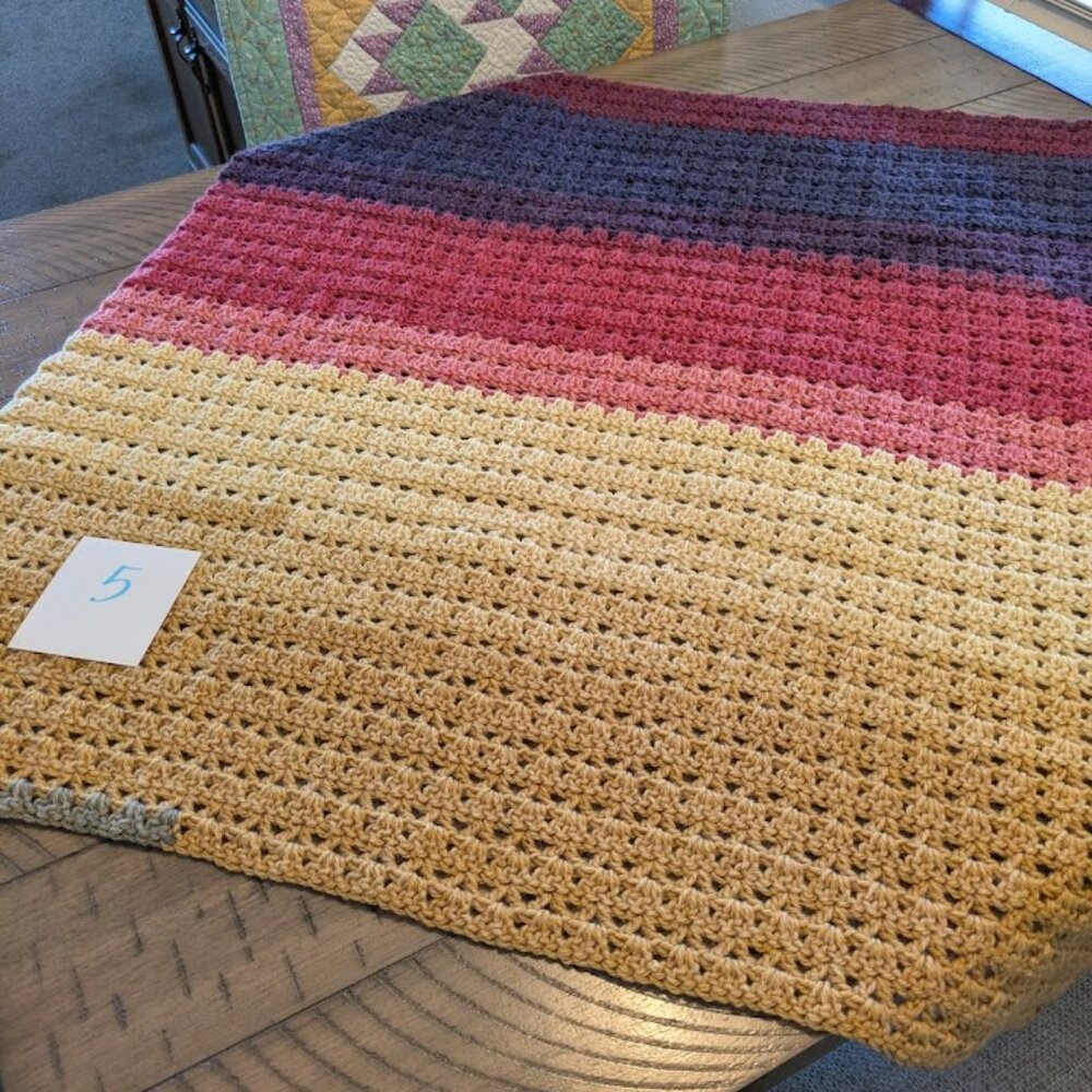 ** NO LONGER AVAILABLE ** Handmade / Hand Crocheted Baby Afghan - Fall #5